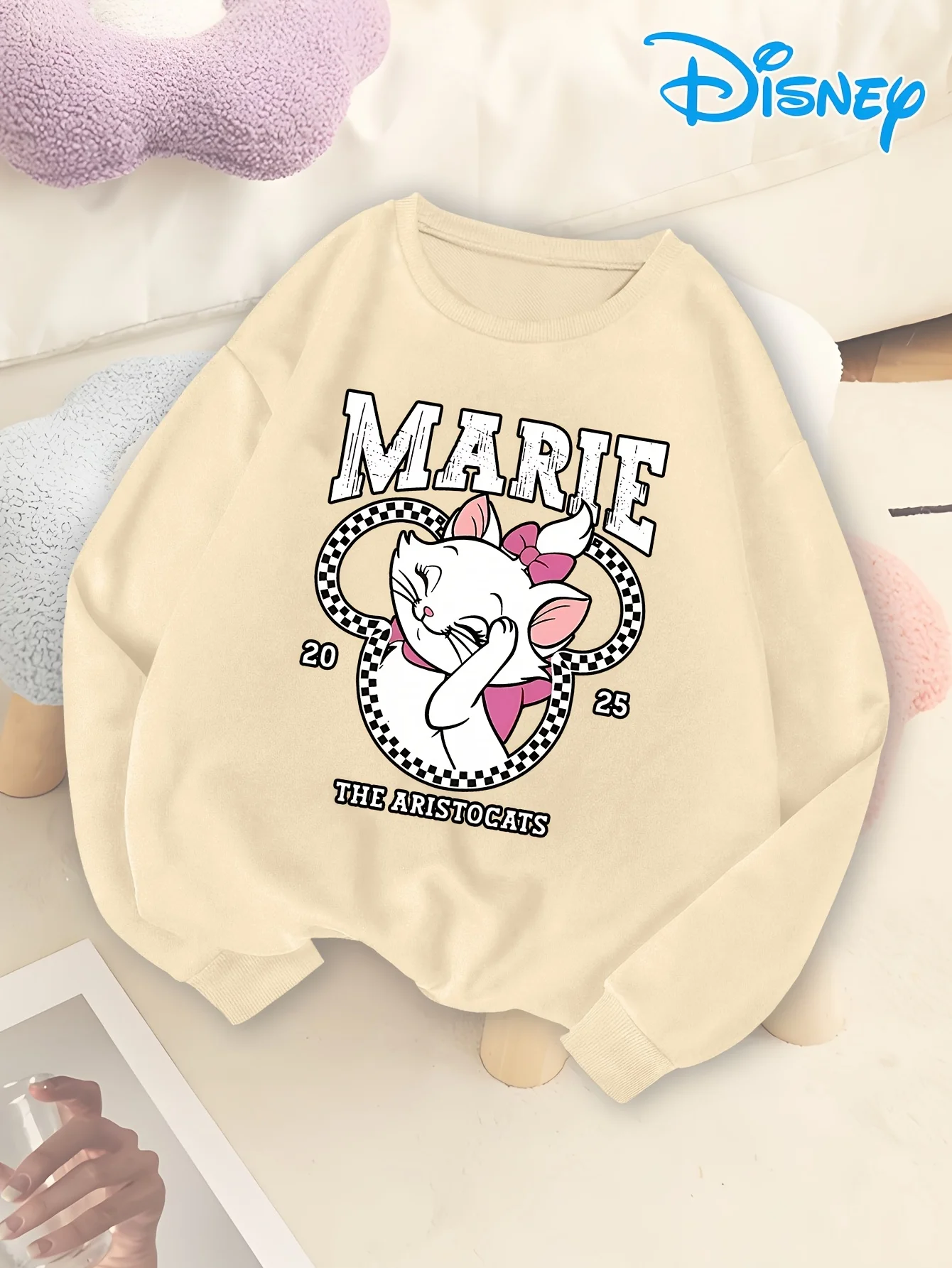 ديزني النساء ماري الأرستقراطيين القطط البلوز الرجال سترات قطنية عالية الجودة البلوز الخريف الشتاء الصوف كبيرة الحجم طويلة الأكمام معاطف