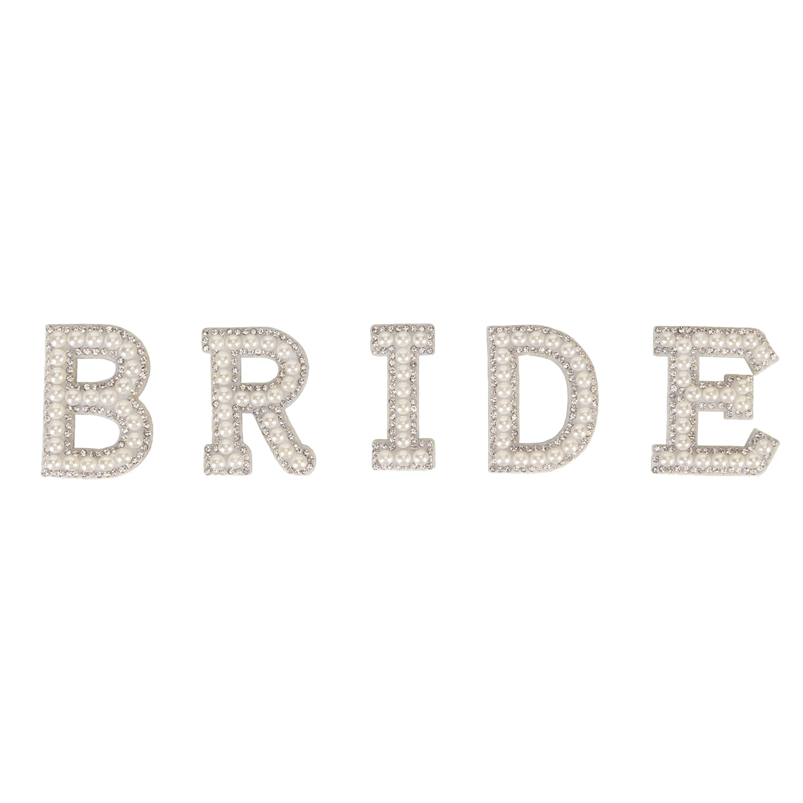 Glinsterende strass steentjes en pailletten geborduurde alfabet patches, strijk- en naaibare Engelse letterdecoratie voor kleding, DIY kledingversieringen
