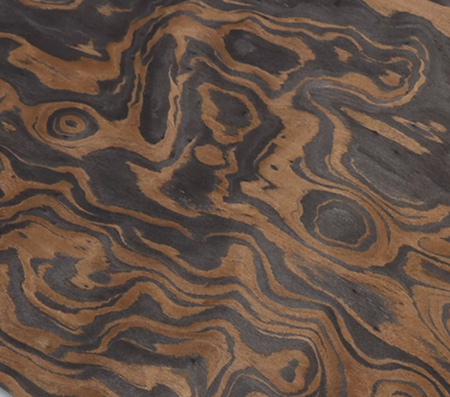 Vintage-Inspired Decorative Wood Veneer Technology Wood Decorative Black Walnut Tree Root Veneer 250X58CM Thickness: 0.5mm image 3