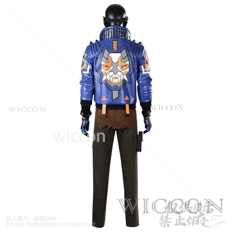 OP01 Anime gra Valorant Cosplay Yoru kostium kurtka rękawiczki męskie przebranie ubrania imprezowe jednolite Halloween boże narodzenie Cu6Gd@!