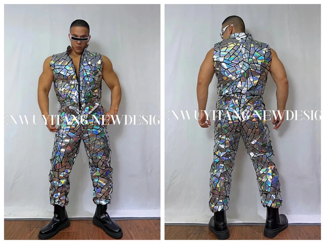 Mens sequin jumpsuit hotsell