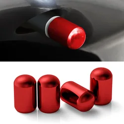 4Pcs Aluminum Car Tire Valve Caps Dustproof Car Truck Motocycle Bike Wheel Stem Tyre Tire Wheel Stem Air Valve Dust Cap Cover