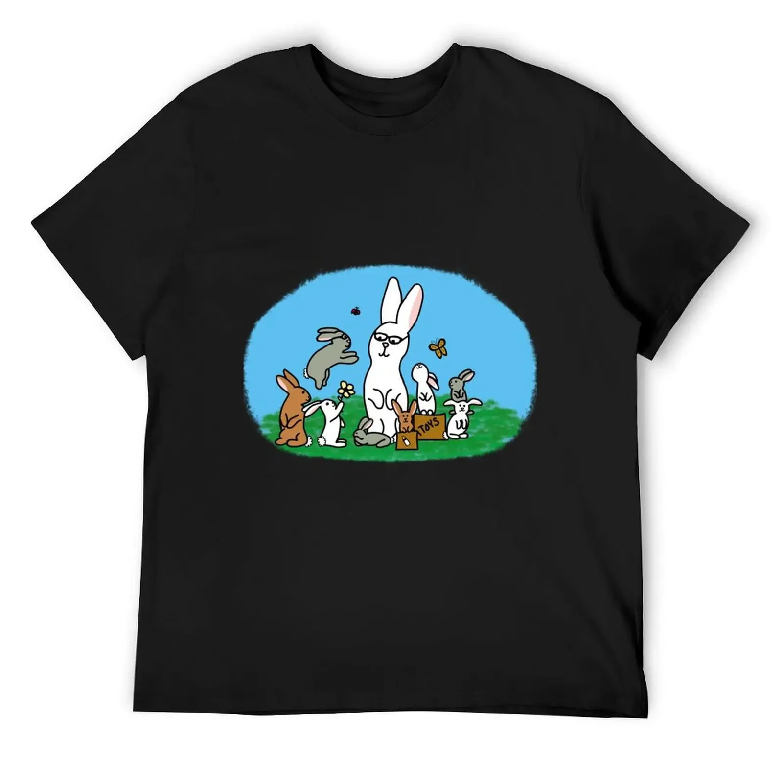 

Bunny Family T-Shirt blue lock graphic tee shirt basketball graphic tees clothing for men