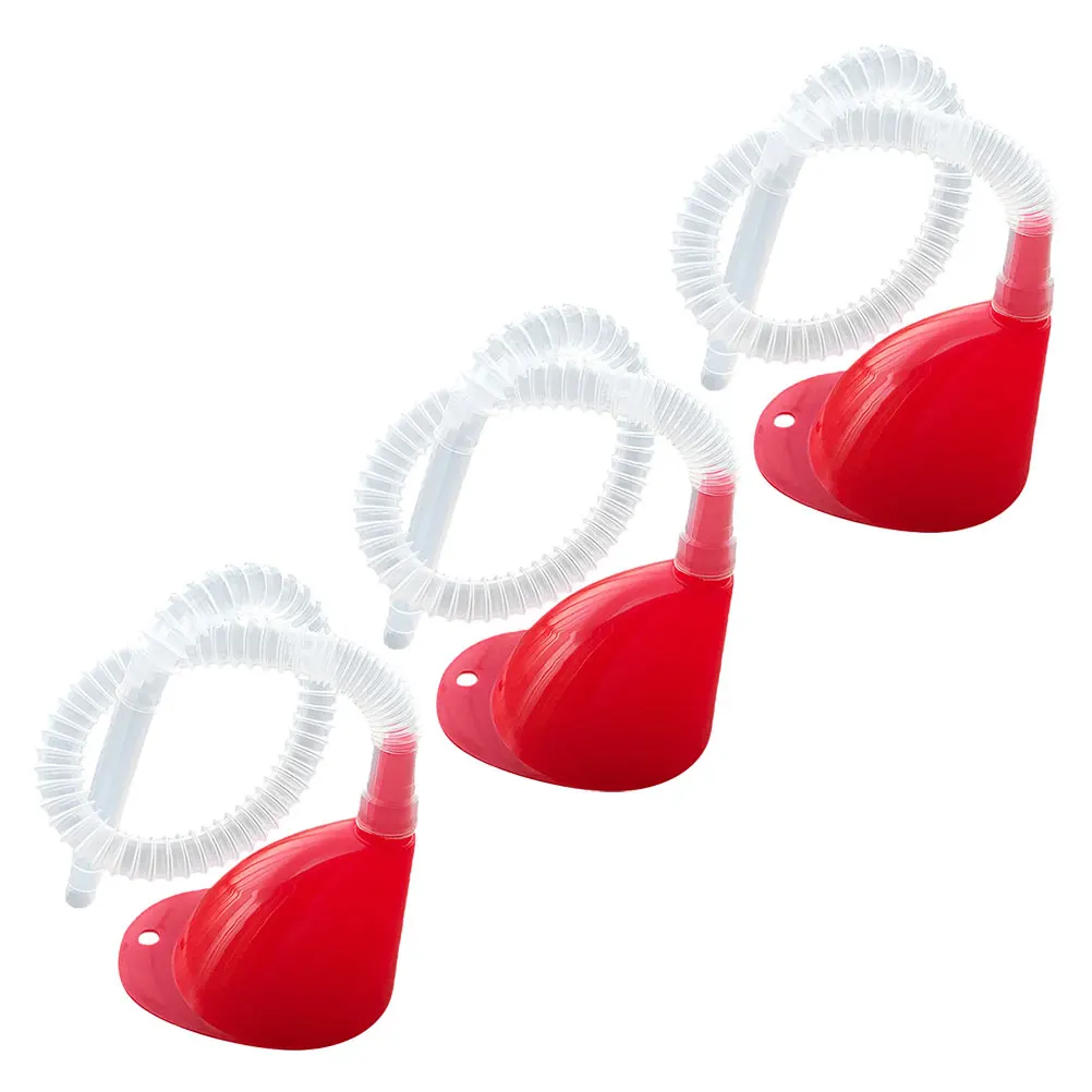 

3 set 3 Sets Fuel Funnel Hose Automotive Transparent Extended Spout Durable Plastic Large Funnels Gas Tank Water Oil Long