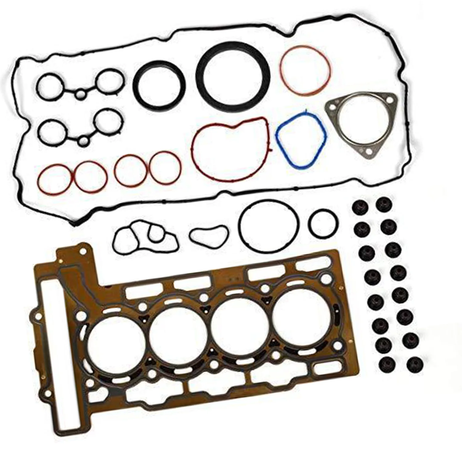 Overhaul Gasket Seal Kit 11:1 for BMW Mini Cooper R55 R56 1.6L N12 N16 Engine 11127567877 11127595139 11127560272 11127570859