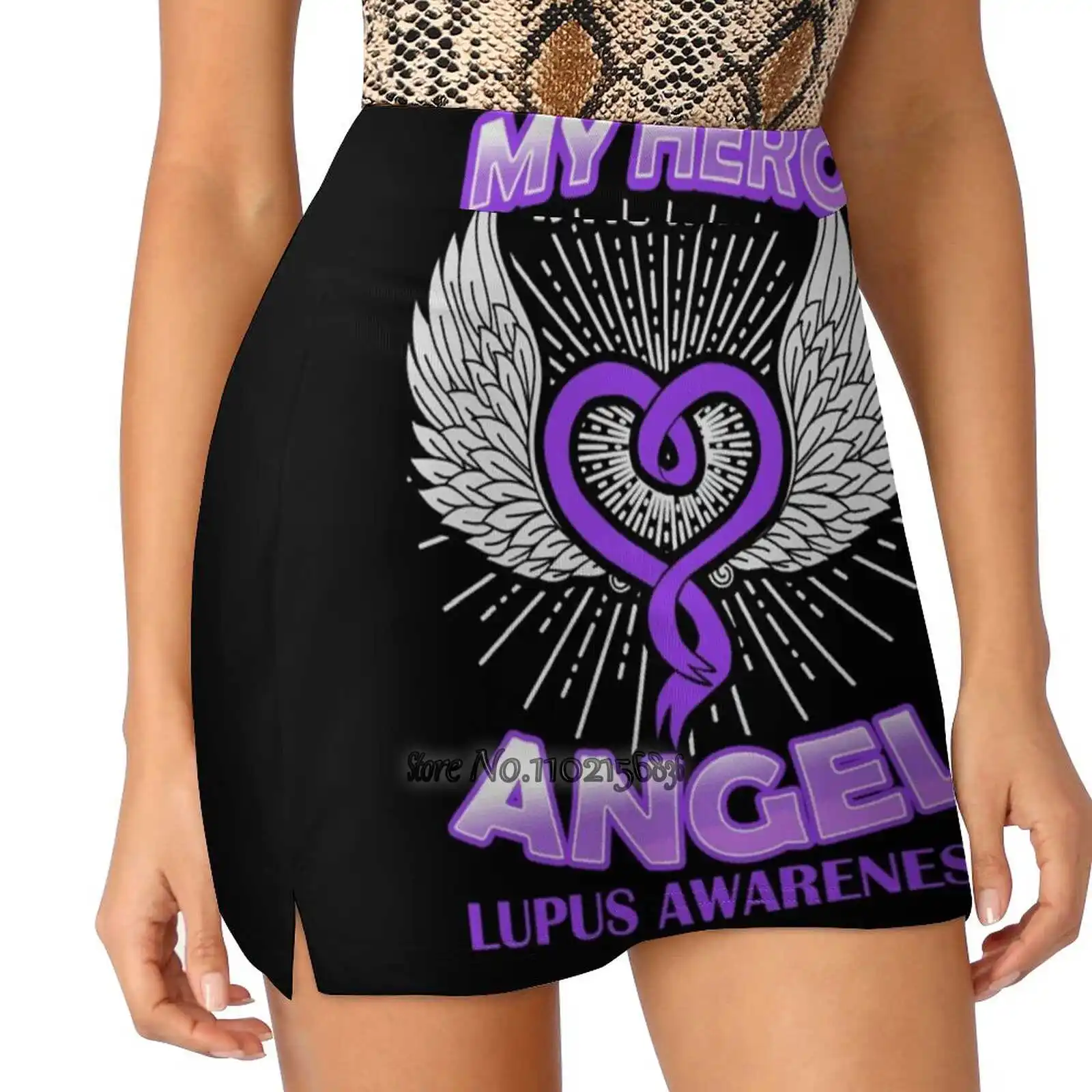 

Женская летняя спортивная юбка с принтом «Мой герой»