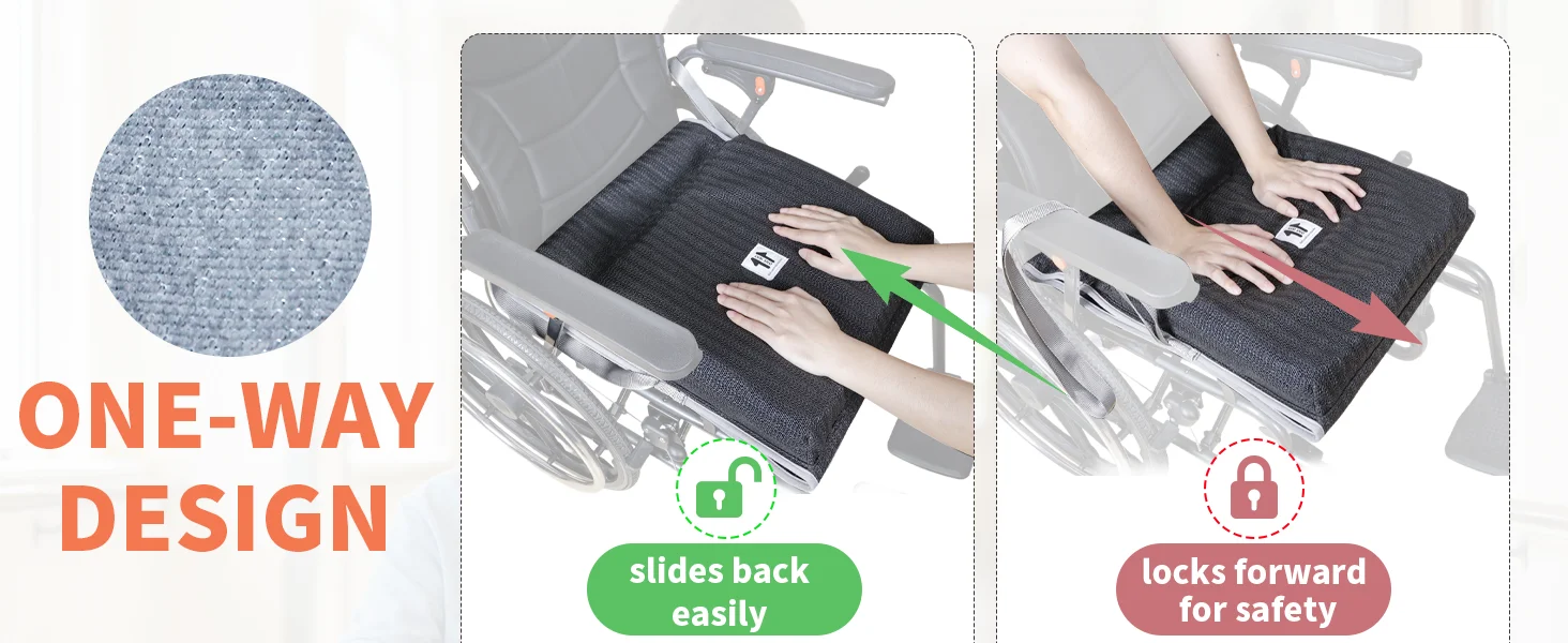 Ehucon Gel-Sitzkissen für Langes Sitzen, Atmungsaktives Kühlendes Design, Druckentlastung für Ischias, Steißbein, Rollstuhlkissen – Detail 1