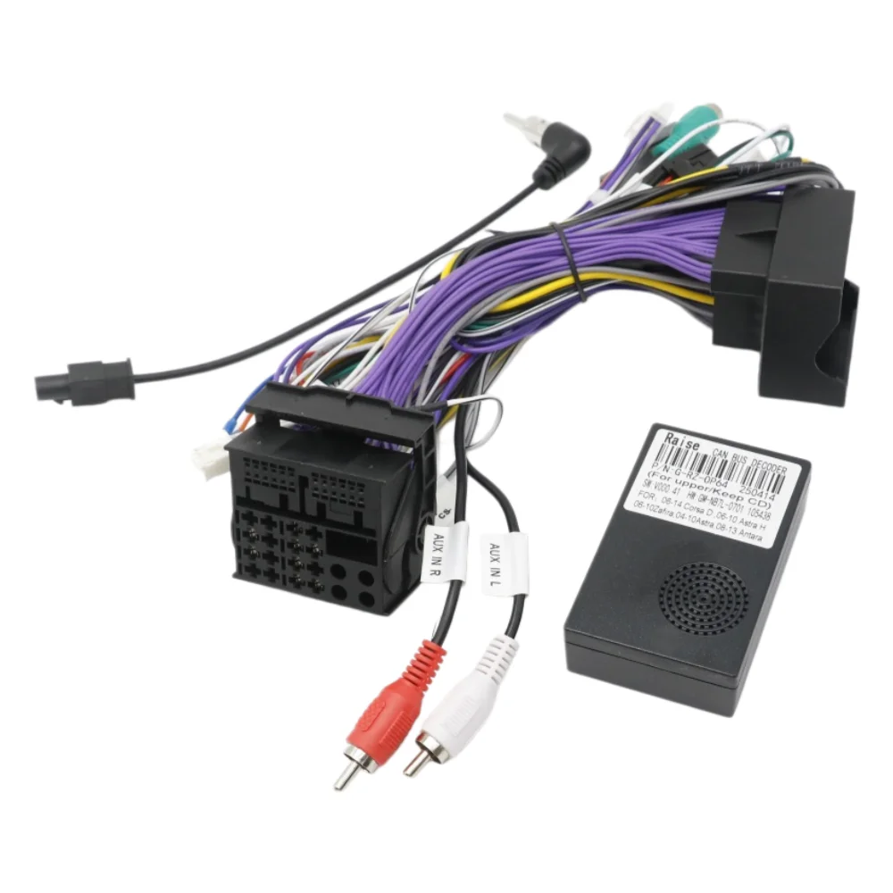 For Opel Corsa D 2006-2014 Astra H 2006-2010 16Pin Car Radio Wiring Harness CANBUS Box Keep Original CD