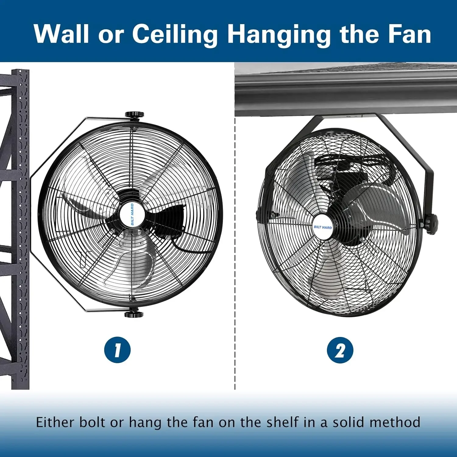 

[New Arrival, Free Shipping!]18 inch Industrial Wall Fan, 4300 CFM, 3-Speeds High Velocity Wall Mount Fan with Sealed MotorHeavy