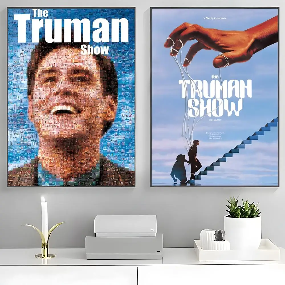 T-The Truman Show Poster Poster Stickers Painting Mural HD Wall Decals for Bedroom Living Room Home Self-Adhesive