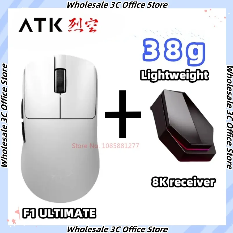 ATK Blazing Sky F1 Gaming Mouse PAW3950Ultra sensor low latency Nordic 52840 38g lightweight mouse for Laptop computer