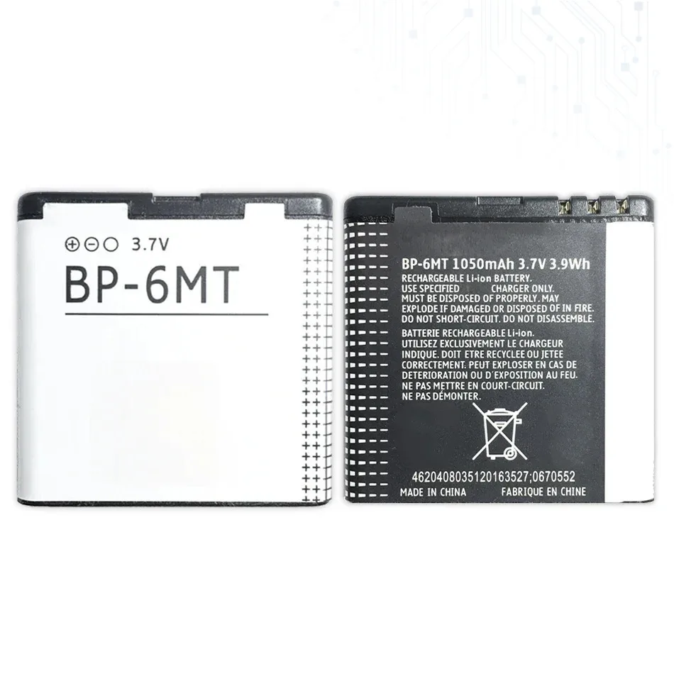 Bateria BP-6MT 1050Mah para Nokia N81 N82 N81-8G E51 E51i 6720 6720C BP 6MT