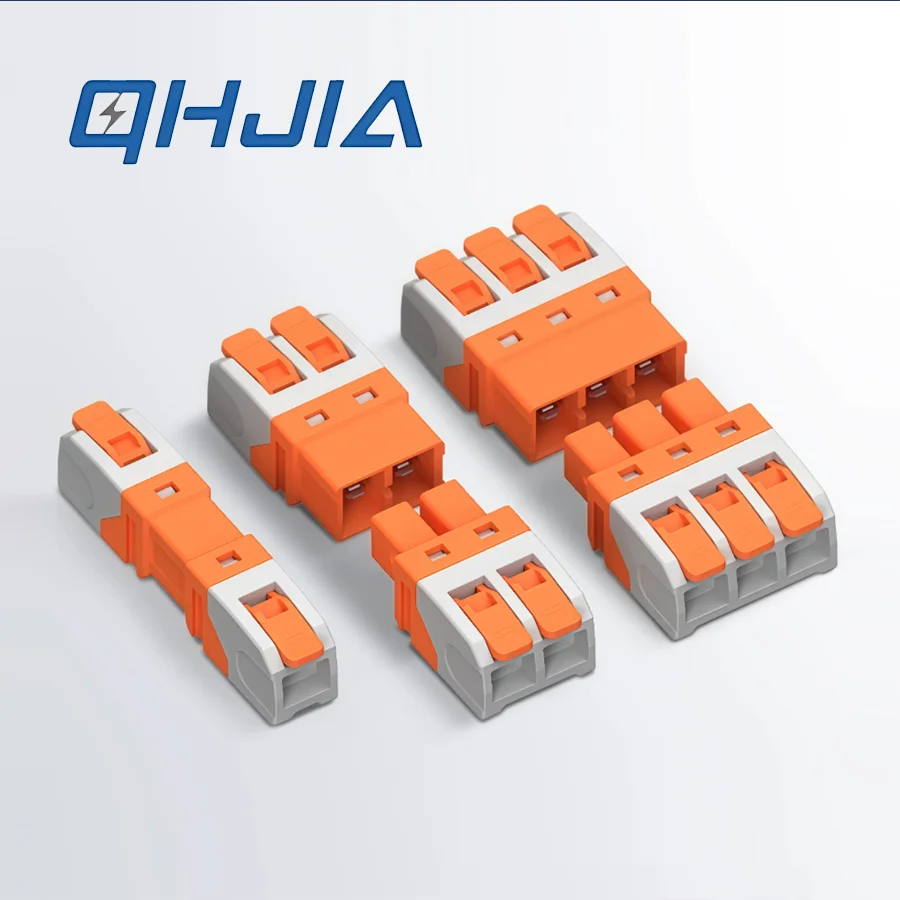 Plug-in Splicable Wire Connector, Copper Core Quick Connection Docking Terminal, Electrical Wire Splitter for LED Lighting