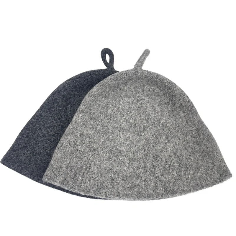 Knitted Seamless Merino Wool Sauna Hat Ultra Soft&Breathable - Protection Against Overheating in the Sauna