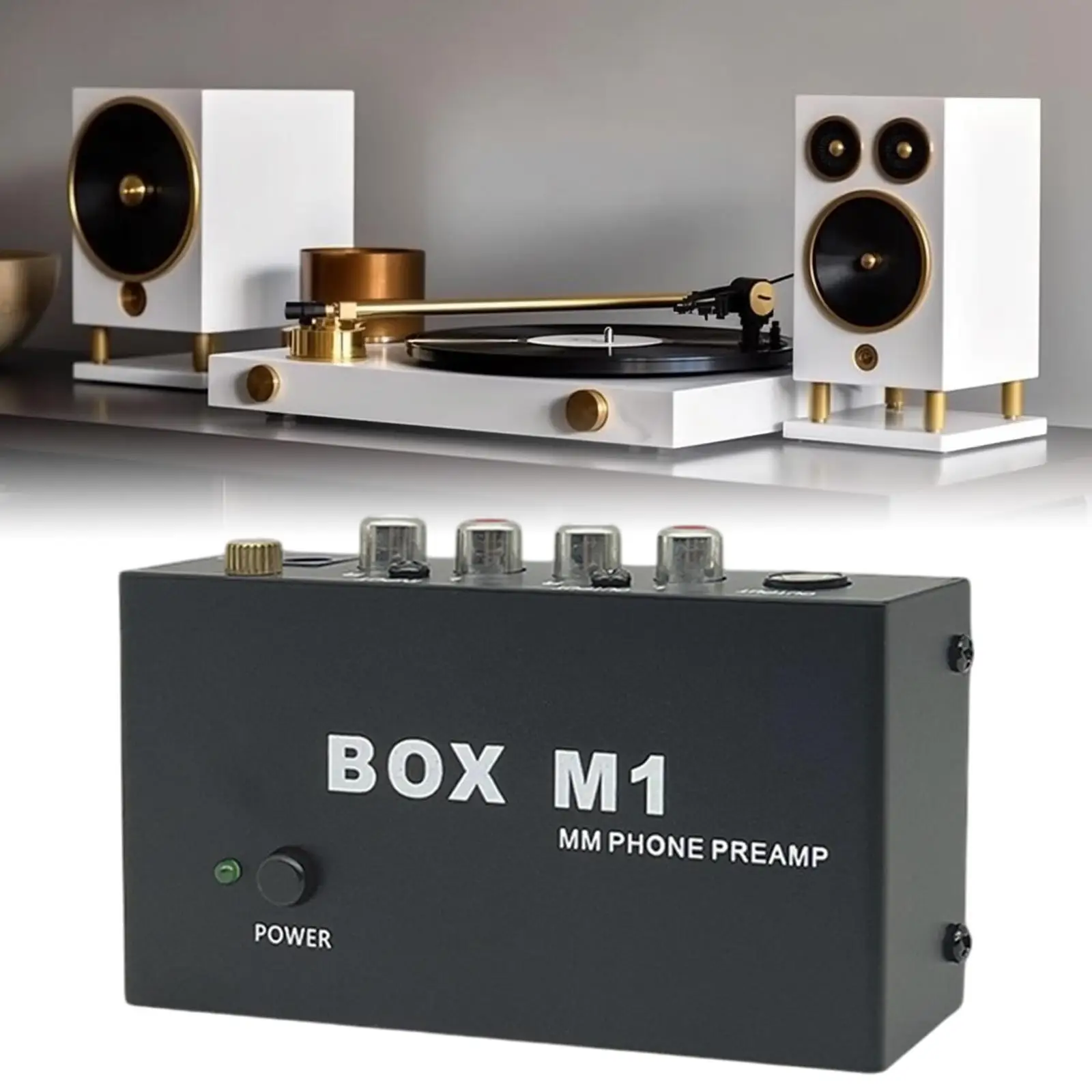 

Box M1 Phono Preamplifier RCA Output Modern для стереопрогравателей DJ-микшеров
