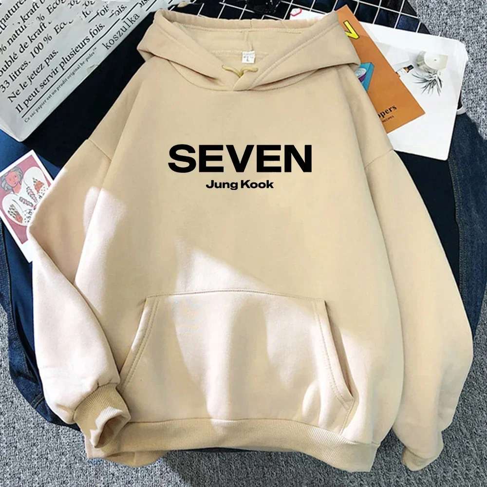 

Letter Print JungKook Seven Hoodie Women/Men Harajuku Aesthetic Hoodies Unisex Autumn Winter Pullovers Sweatshirts Dropshipping