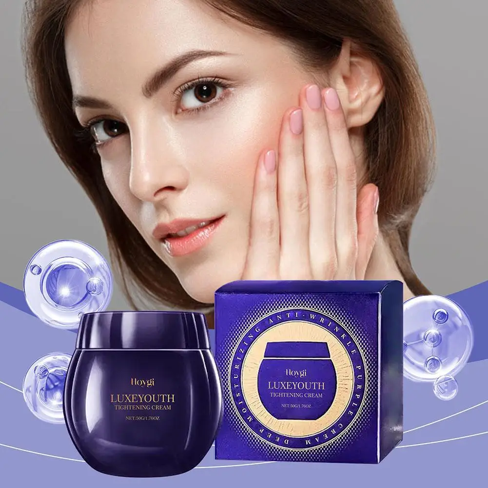 

50g Collagen Peptides Face Cream Moisturizing Delicate Smooth For Women's Lady Cream Face Refreshing Brighten Cream Skin Care
