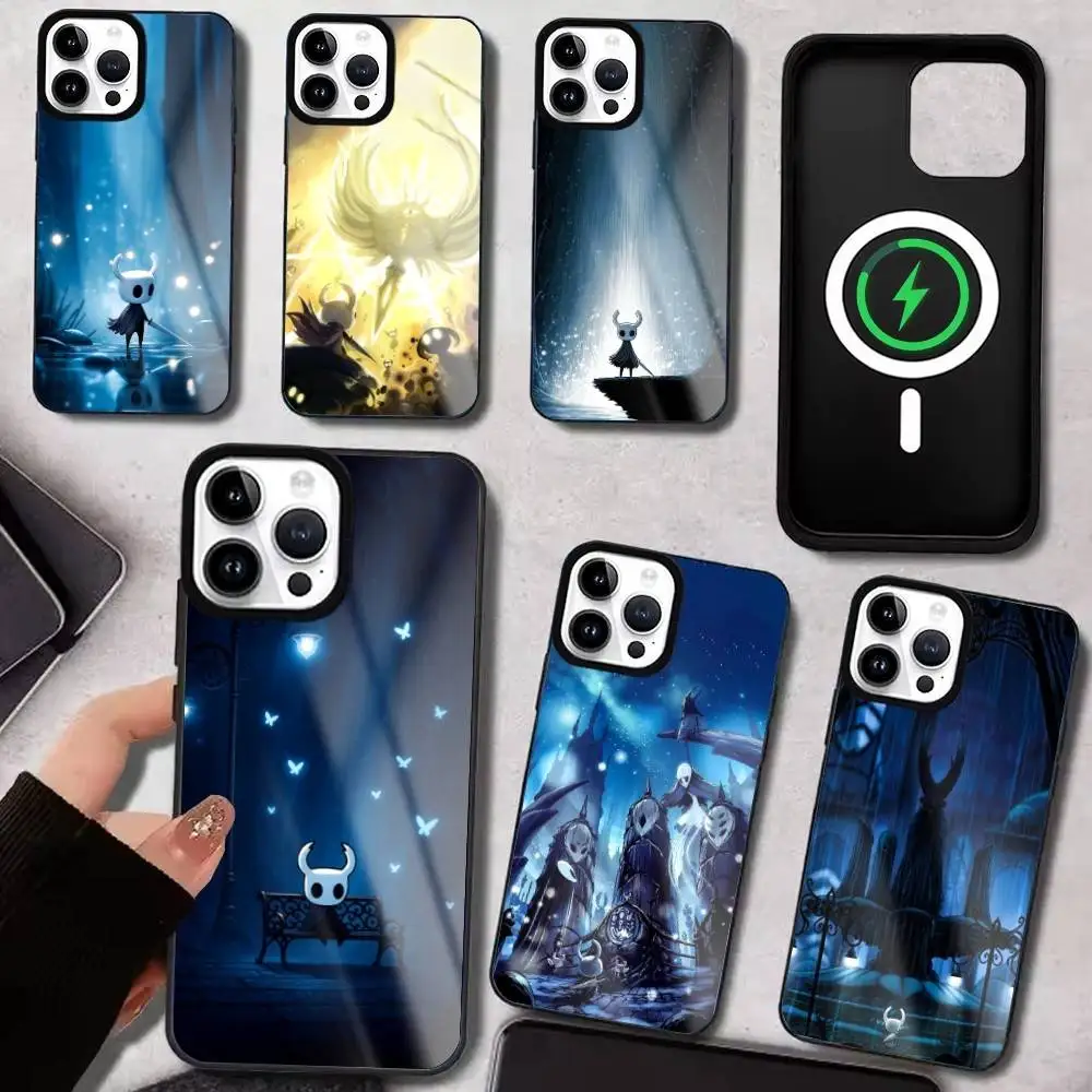 

H-Hollow Game K-Knight Phone Case with Magnetic Wireless Charging Compatible with iPhone 17/16/15/14/13/12/11 plus pro Max