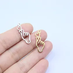 10pcs 304LStainless Steel Polished Charm Women Girl Fashion Jewelry DIY Handcraft Antiallergic Vacuum Plate Necklace Waterproof