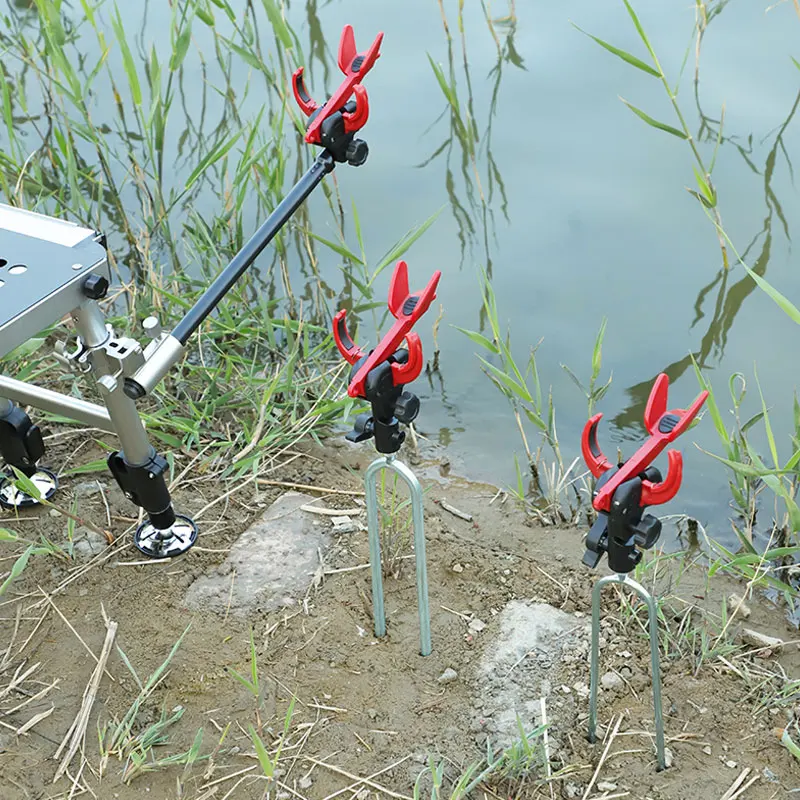 Suporte de Vara de Pesca com Trava Automática para Varas Longas, de Isca, de Mão, Reforçado e Super Resistente, para Caixa de...
