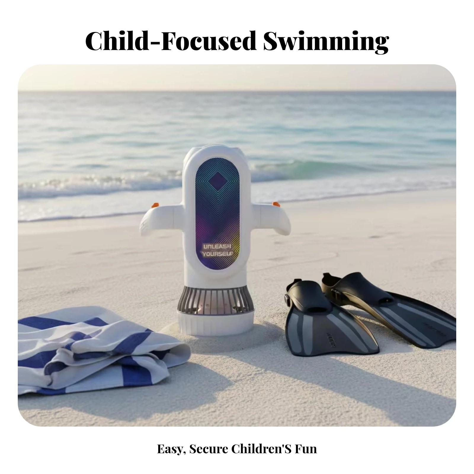 Handheld Underwater Scooter Swimming Propulsion Device Water Sport Gear Adjustable Speed White for Snorkeling - view 5