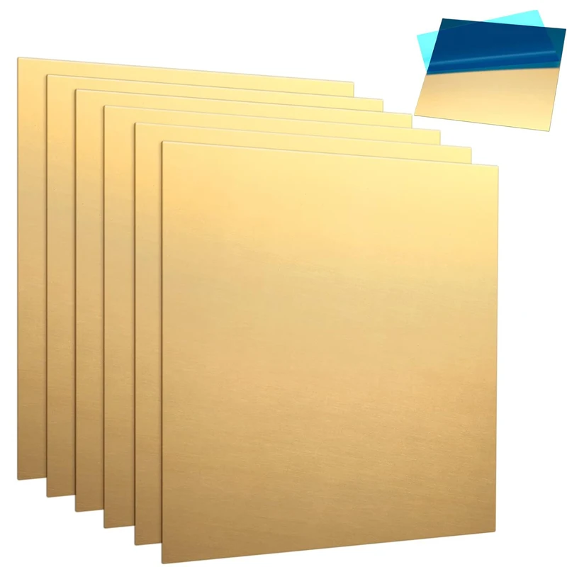 1 Piece of Brass Sheet Metal Cutting CNC Frame Model Mold DIY Thickness 0.1mm 0.5mm 1.5mm 2mm 3mm 4mm 6mm 8mm