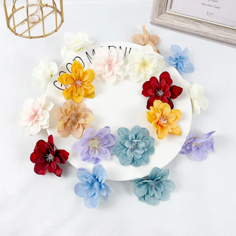 

100pcs Artificial Delphinium ajacis Head Stamen Flower For Wedding Bridal Bouquet Home Decoration Headdress Hairpin Decoration