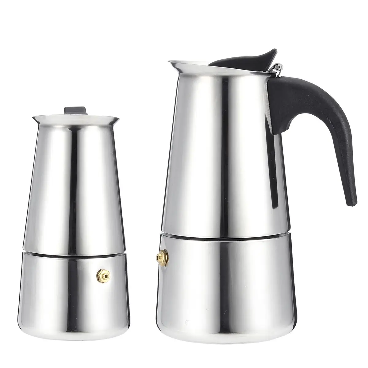200/450ml Portable Stainless steel moka pot Espresso coffee pot with small Electric stove Filter Percolator Coffee Kettle Pot