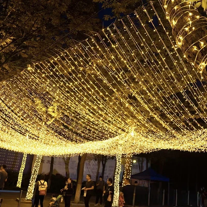 Solar Powered LED Fairy String Lights IP65 Waterproof 8 Modes Outdoor Garland Lamp For Garden Patio Wedding Party Holiday Decor