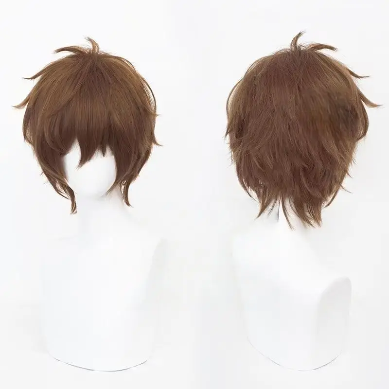 The Lost Tomb Wu Xie cosplaypruik - Fluffed Crown Craft & speciaal gemengd bruin volledig hoofdpruik