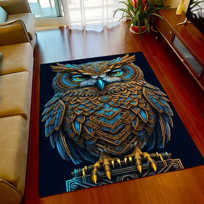 15 Size owl Carpet for Living Room Home Decor Large Area Rug Bedroom Floor Rug Non-slip Easy Washable Mat tapetes de sala