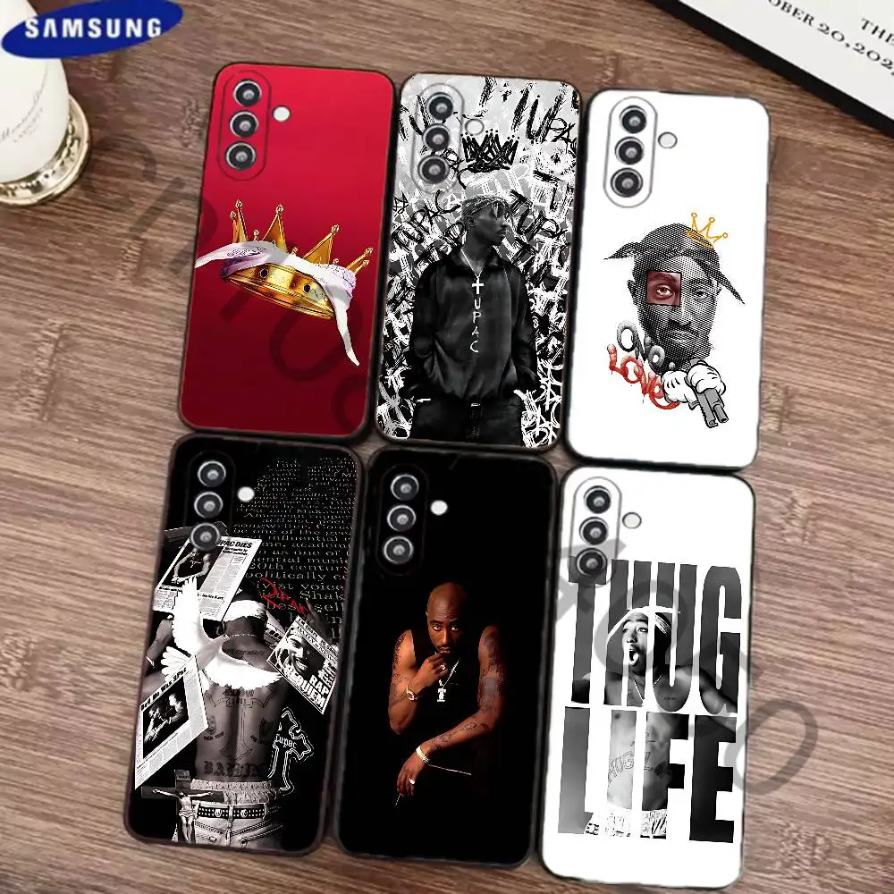 T-Tupac Phone Case for Samsung Galaxy S21 22 Ultra Plus S23 24 FE Lite S25 26 Shockproof Cover