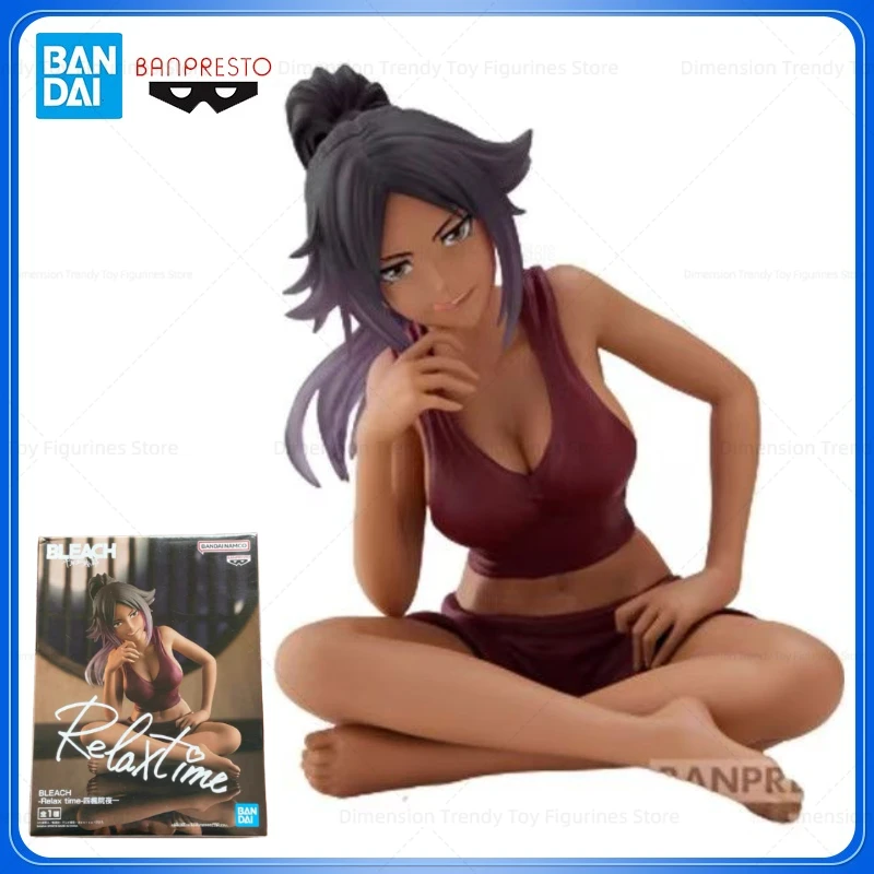 

In Stock Bandai Banpresto Bleach Shihouin Yoruichi Relax Time Anime Action Figure Pvc Figurine Model Toys Doll Collection DT