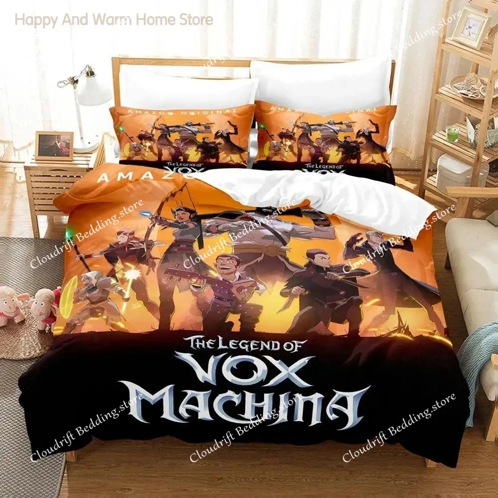 

2023 legend of vox machina game Bedding Set Single Twin Full Queen King Size Bed Set Aldult Boys Bedroom Duvetcover Sets Anime