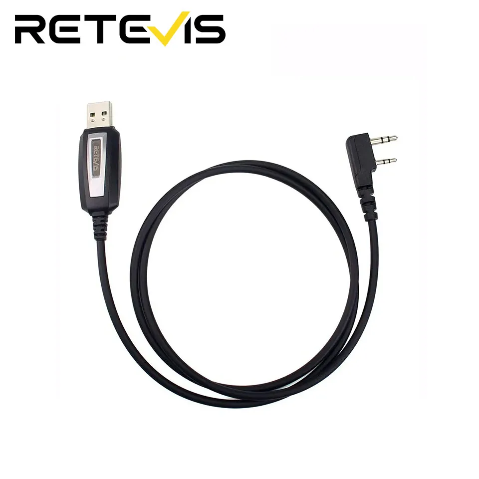 Walkie Talkie Two-pin USB Programming Cable For Kenwood Baofeng UV-5R UV-82 RETEVIS H777 RT22 RT15 RT81 For Win XP/7/8 System