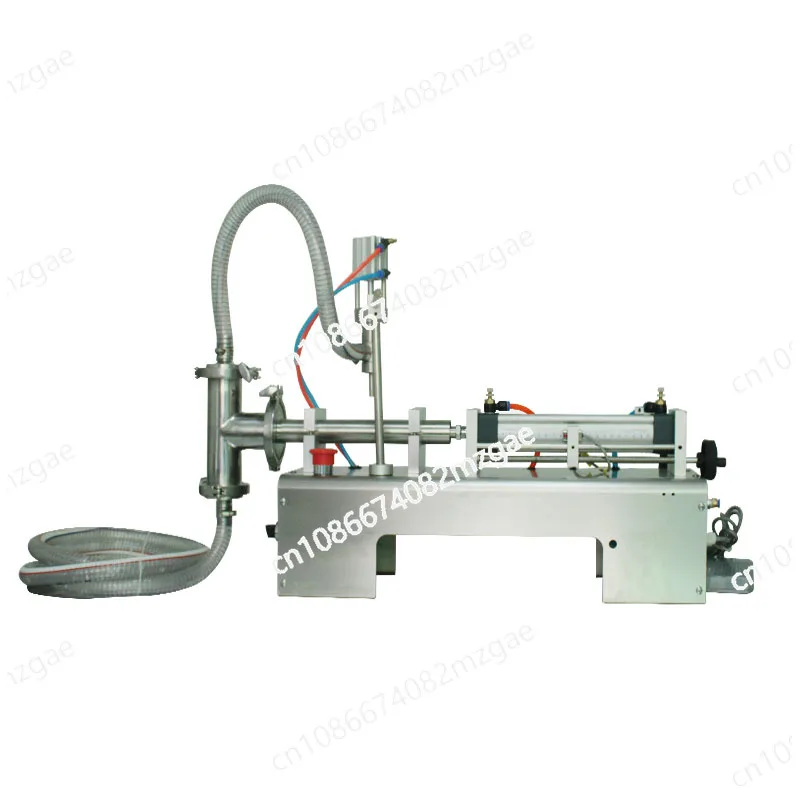 Pneumatic food chemical liquid filling machine Daily chemical quantitative filling machine Horizontal plunger pump adjustable