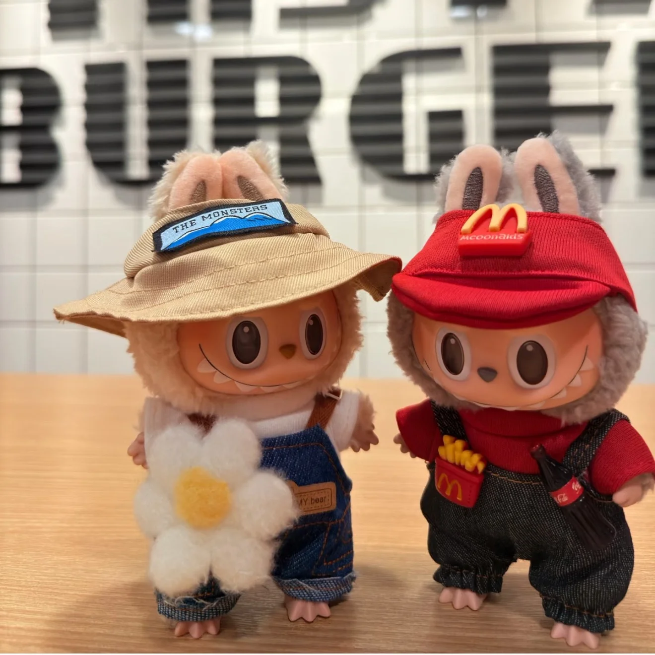 17 cm Mini-Plüsch-Puppenkleidung, Outfit-Zubehör für Korea, Kpop Exo Labubu Idol, Anzug, Kleidung, Geschenk, nur Kleidung und keine Puppen