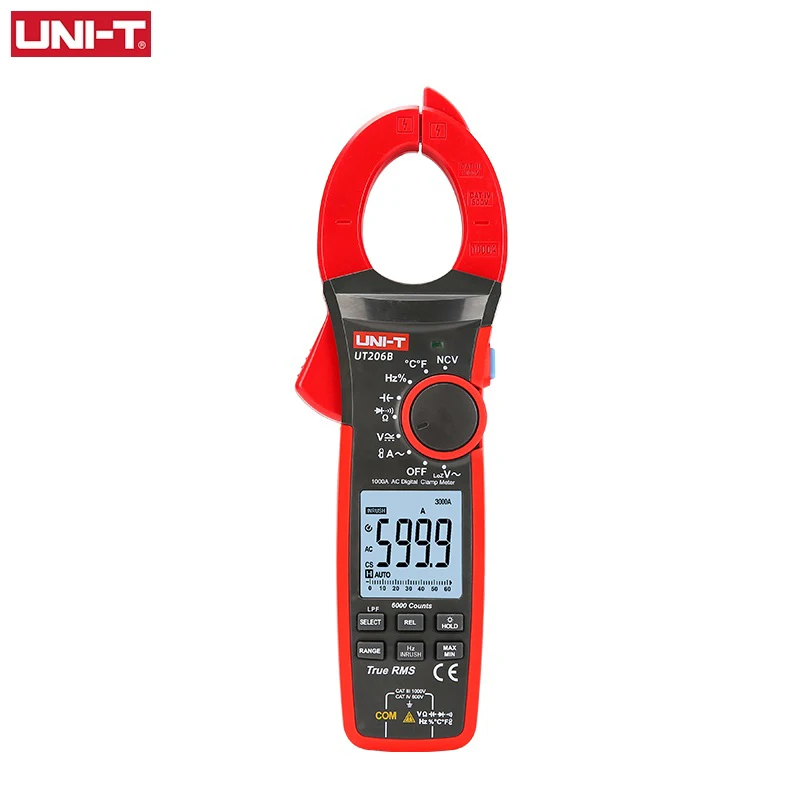 UNI-T UT207B UT208B UT206B UT205E 1000A True RMS Digital Clamp Meter Handheld Multimeter Smart Electric Meter Resistance Tester