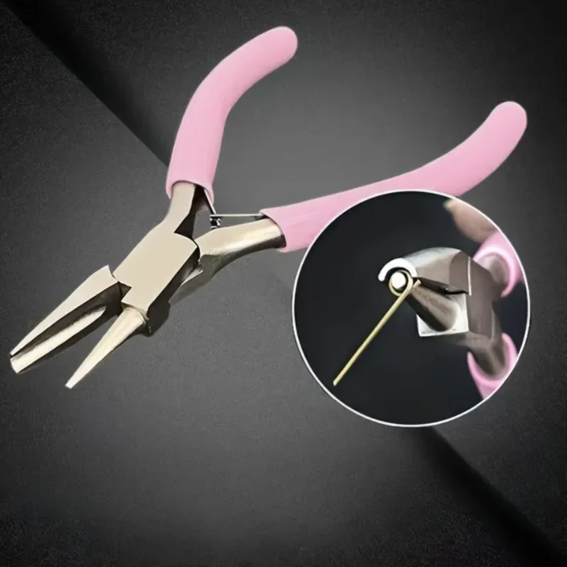 

1Pc Mini Wire Winding Pliers Half Groove Half Round Nose Tool Pliers Hand Tools