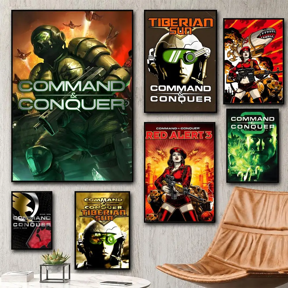 Aesthetic Wall Art Poster Trendy game Command & Conquer Poster for Bedroom Dorm Room Home Decor Large Wall Picture Print
