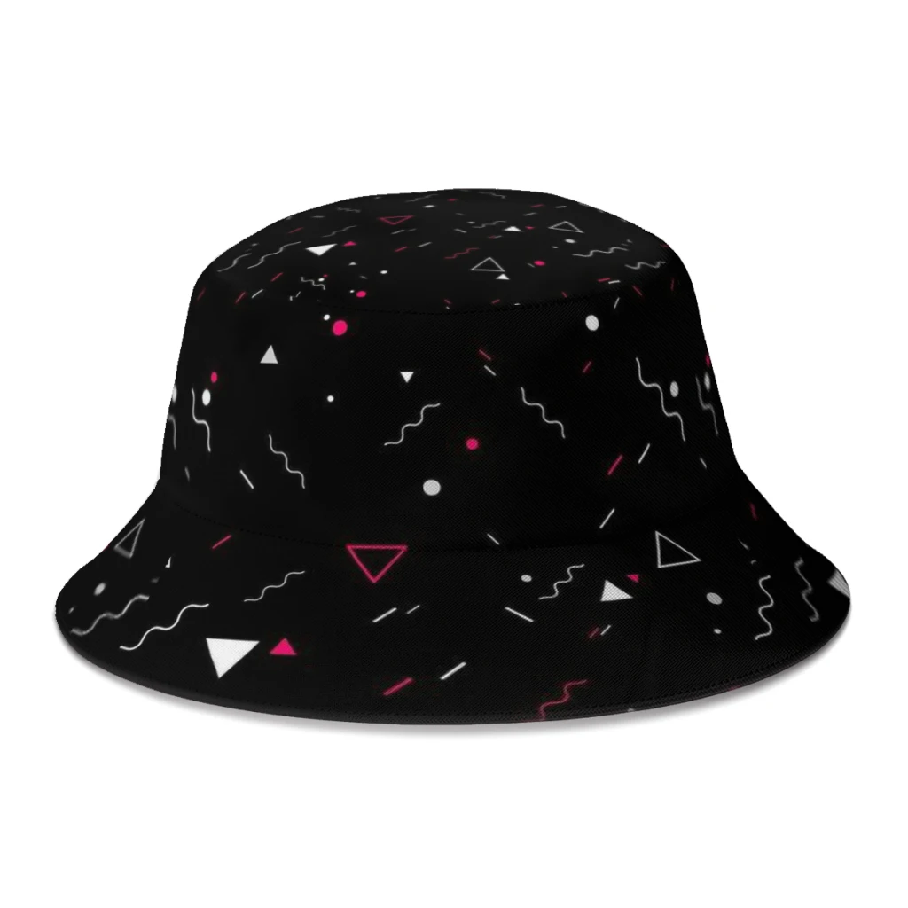 

Spring Cute Cartoon Bucket Hats for Unisex Hip Hop Geometry Fisherman Hat Outdoor Bob Femme Gorro