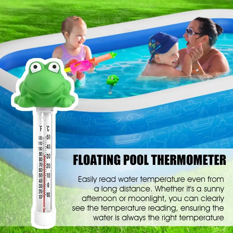 Floating Swimming Pool Thermometer Cartoon Pool Thermometer Gauge Hot Tubs for Spas Hot Tubs Outdoor Indoor Swimming Fish Ponds