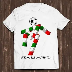 Italia 90 Logo World Cup Football Soccer Italy 1990 Fan Unisex T Shirt C2772