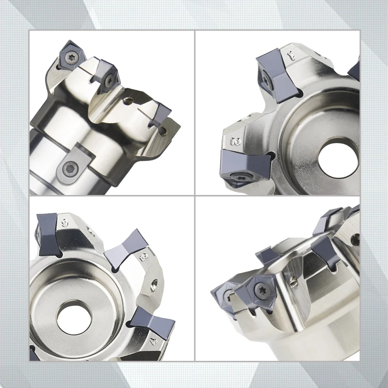 Imagem -04 - Mfwn-cabeça de Corte Pesado Fresa 90 Graus Dupla Face Plano Hexagonal Wnmu08 Insert Mfwn90050r-mfwn90100r