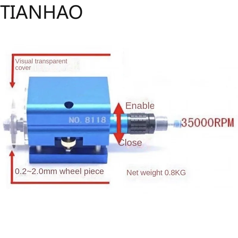 Pneumatic Grinder for Cutting Dies Grooving Tool for Carton Connection Point Opening Slotting Machine for Packaging Line