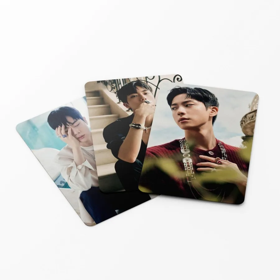 

55 шт./компл. карты Kpop Jin, новый альбом, HAPPY Lomo Card, фотокарточка, коллекция для фанатов, открытки, подарок