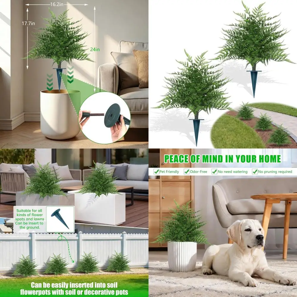 

23 УФ-стойких искусственных шаровидных кустов-топиарей, набор из 2 уличных кустов с кольями для крепления к земле для декора дома и сада