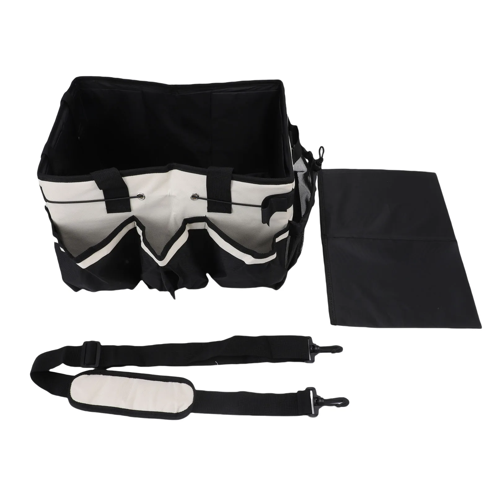 

Wearable Cleaning Bag Large Capacity Cleaning Supplies Organizer Bag with Handle Shoulder Straps Detachable Divide For Cleaners