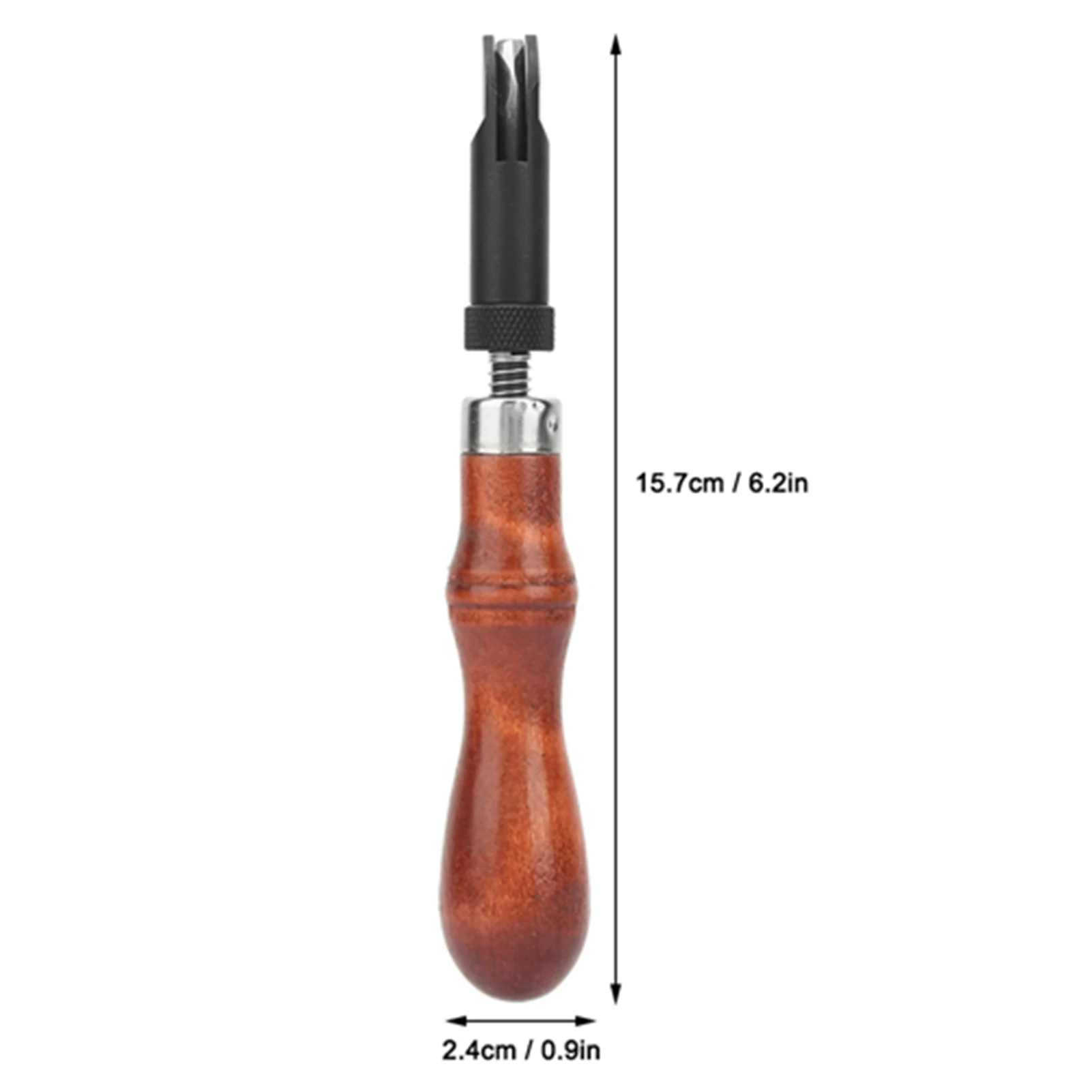 Handle Groover Adjustable Wood Handle V Type Push Groover Leather Grooving Craft Gouge Tool Push Grooving Tool Leather Groover