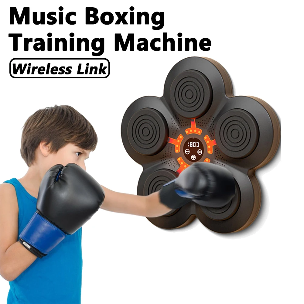 Smart Music Boxing Machine Wall Target with Bluetooth-Compatible 2-5 Light Mode for Boxing Sports Agility Reaction Exercise